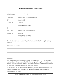 Simple Consulting Contract Sample