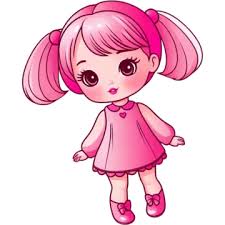 pink doll png vector psd and clipart