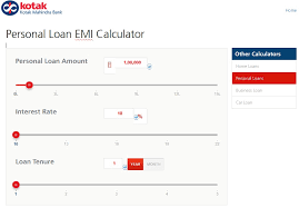 Personal Loan Emi Calculator Calculate Monthly Emi Online India