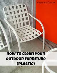 how to clean outdoor plastic furniture