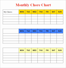 30 Free Chore Chart Template Tate Publishing News