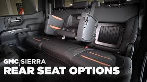 gmc sierra rear seats options you