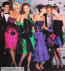 cal to formal 1980s dress fashions