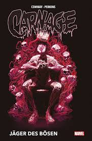 When eddie broke out, he left a part of his symbiote behind, and carnage was born. Panini Comics Carnage
