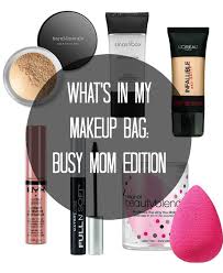my makeup bag busy mom edition