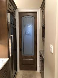 Etched Glass Pantry Door Glass Pantry
