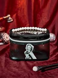 pearl decor handheld makeup bag shein usa