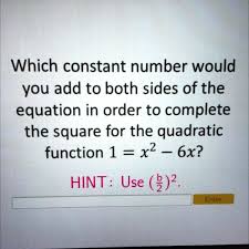 Square For The Quadratic Function