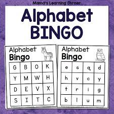 alphabet bingo mamas learning corner