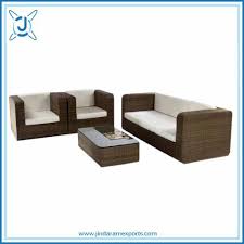 4 Seater Sofa Set With Rattan Wicker