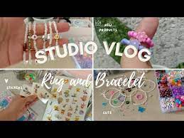 studio vlog beaded jewelry making