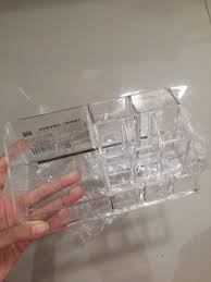 daiso make up storage acrylic