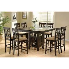 Counter height antique white dining room set 9pcs square table & chairs iacd. 8 Best Square Dining Tables For 8