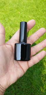 15ml empty gel nail polish glossy black