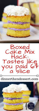Open up a box of yellow cake mix and you're on the verge of baking a bad day better or whipping up a showstopping cake (which no one will believe with these tips from the betty crocker test kitchens, you can be sure your yellow cake will bake up perfectly every time. Boxed Cake Mix Hack Tastes Like You Paid 6 A Slice Dinner Then Dessert