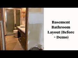 Basement Bathroom Layout Before Demo