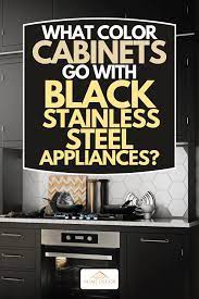 black stainless steel appliances