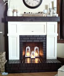 Brick Fireplace Makeover