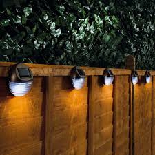 led solar powered fence wall lights