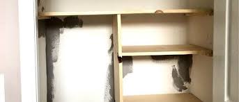 how to build easy small closet shelves