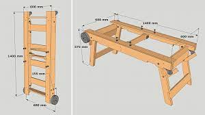 diy rolling foldable table saw stand