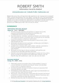 Cyber Security Analyst Resume Computer Security Resume Template