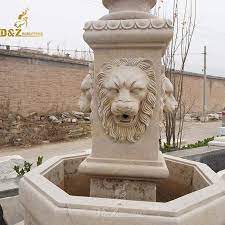 Outdoor Pure Garden Lion Head Fountain