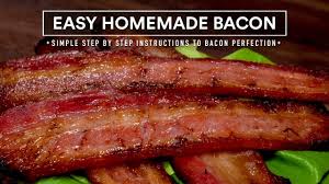 Here's the recipe to make and cure your own bacon. Easy Homemade Bacon Step By Step To Perfect Diy Bacon Youtube