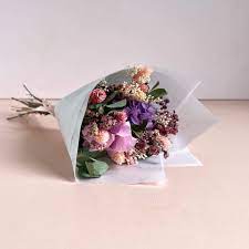 Petit bouquet de fleurs séchées colorées - Livraison sous 48h