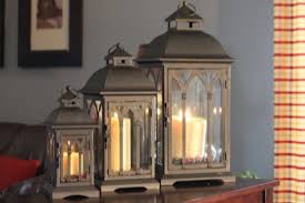 outdoor candle lantern set of 3