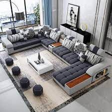 Grey With Light Grey Supreme Sectional