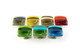 3rings Colorful Hand Fused Glass