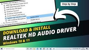 install realtek hd audio driver