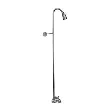 For tub faucet shower attachment for tub faucet shower sprayer for tub faucet. Pegasus 2 Handle Claw Foot Tub Faucet Without Hand Shower With Riser And Plastic Showerhead In Polished Chrome 4195 Cp The Home Depot
