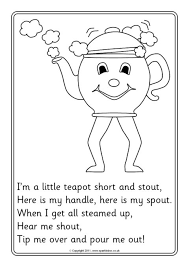 Teapot coloring page is one of the coloring pages listed in the household coloring pages category. I M A Little Teapot Colouring Sheets Sb4285 Sparklebox