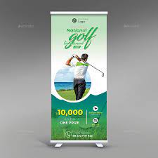 golf tournament roll up banner golf