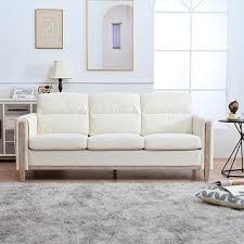 Comfortable Solid Wood 3 Seater Sofa