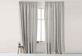 shades grey plain window curtains
