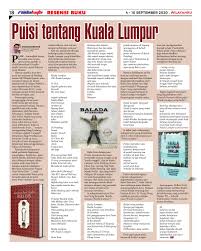 Sebagai pemenuhan tugas sekolah ataupun pada peringatan hari ibu. Itbm Puisi Tentang Kuala Lumpur