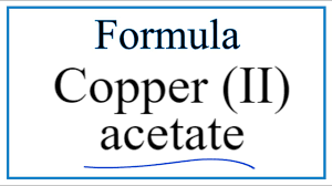 formula for copper ii acetate