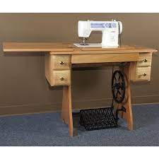 traditional sewing machine cabinet and