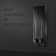 Shampoo And Lotion Soap Dispenser Black