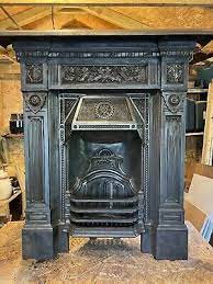 Edwardian Cast Iron Fireplace Fire