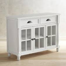White Console Table With Glass Doors