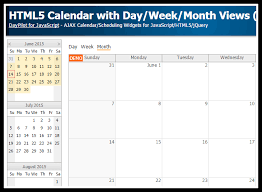 Tutorial Html5 Event Calendar With Day Week Month Views