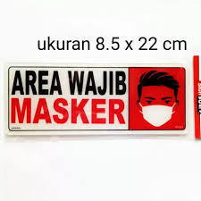 Rambu area wajib pelindung telinga dan masker ~ jual rambu. Sign Board Label Papan Peringatan Akrilik Acrylic Area Wajib Masker Lazada Indonesia