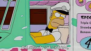 Kuvahaun tulos haulle homer simpson working ice cream