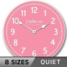 New Traditional Pink Wall Clock Large