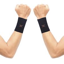 Thx4 Copper Compression Wrist Sleeve Copper Infused Wrist Support For Men Women Improve Circulation And Recovery 1 Pair
