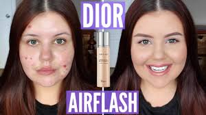 dior airflash spray foundation acne